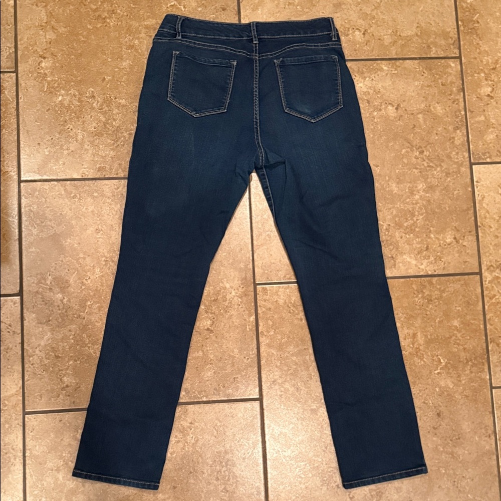 CODE BLEU Dark Wash Chelsea Classic Straight Leg Jeans - Classic Navy - Picture 3 of 8